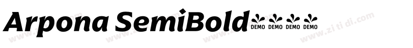 Arpona SemiBold字体转换